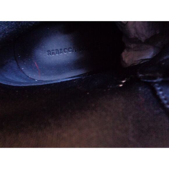 Rebecca Minkoff Jaylin Black Leather Boot With Rainbow Fur Womens Size‎ 6.5 - Picture 7 of 8